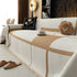 Modern Plaid Heavy Duty Sofa Throw Blanket, Boho Farmhouse Couch Cover with Tassel