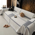 Modern Plaid Heavy Duty Sofa Throw Blanket, Boho Farmhouse Couch Cover with Tassel