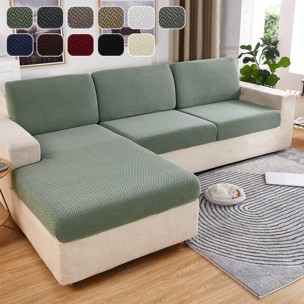Jacquard Sofa Seat Cushion Cover Furniture Protector for Anti-dust Removable Slipcover for Kids & Pets - TaroTextile
