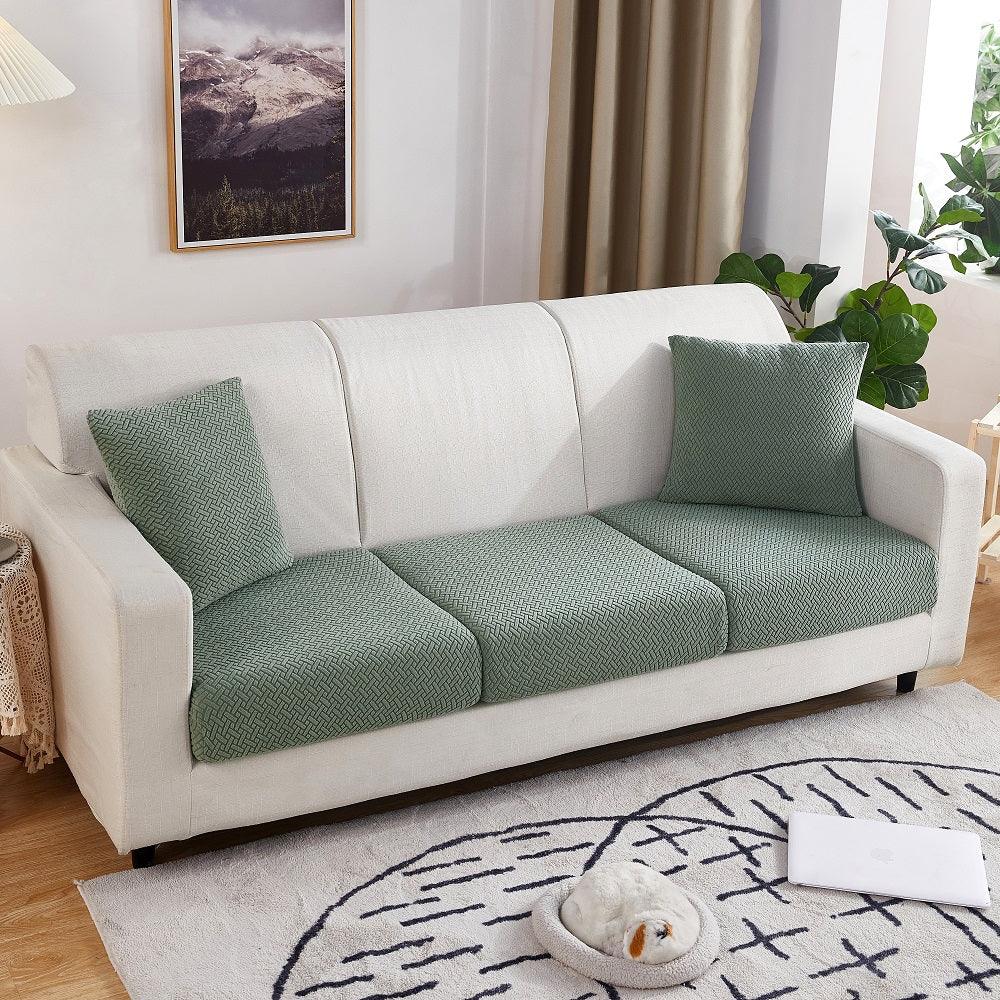 Jacquard Sofa Seat Cushion Cover Furniture Protector for Anti-dust Removable Slipcover for Kids & Pets - TaroTextile