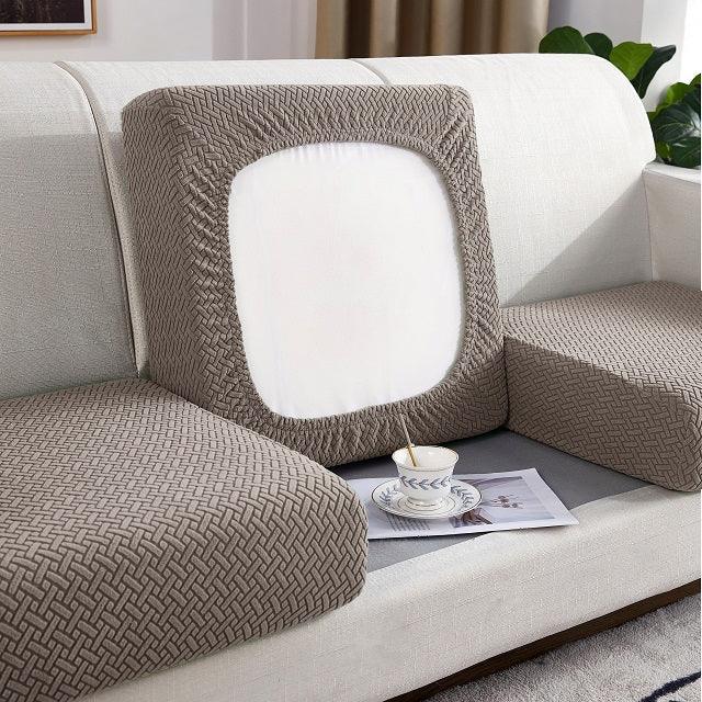 Jacquard Sofa Seat Cushion Cover Furniture Protector for Anti-dust Removable Slipcover for Kids & Pets - TaroTextile