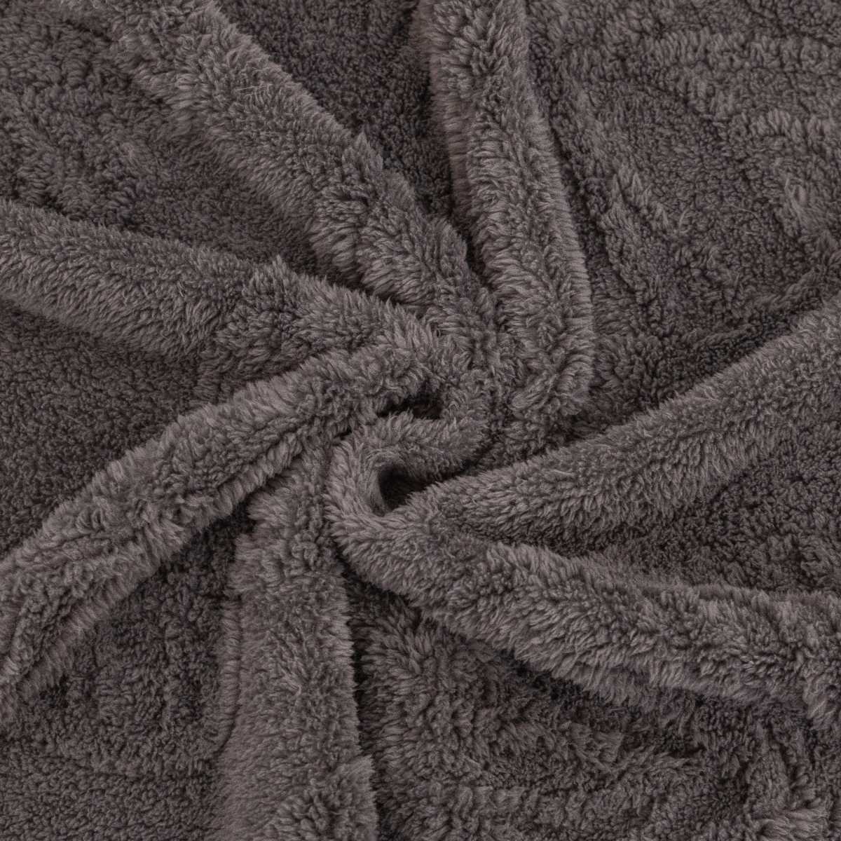 Jacquard Shu Cotton Velvet Throw Blanket - Ultra Soft High-Density Fleece Sofa Blanket Throw for Couch