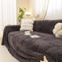 Jacquard Shu Cotton Velvet Throw Blanket - Ultra Soft High-Density Fleece Sofa Blanket Throw for Couch