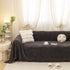 Jacquard Shu Cotton Velvet Throw Blanket - Ultra Soft High-Density Fleece Sofa Blanket Throw for Couch