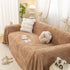 Jacquard Shu Cotton Velvet Throw Blanket - Ultra Soft High-Density Fleece Sofa Blanket Throw for Couch