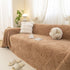 Jacquard Shu Cotton Velvet Throw Blanket - Ultra Soft High-Density Fleece Sofa Blanket Throw for Couch