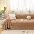 Jacquard Shu Cotton Velvet Throw Blanket - Ultra Soft High-Density Fleece Sofa Blanket Throw for Couch