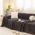 Jacquard Shu Cotton Velvet Throw Blanket - Ultra Soft High-Density Fleece Sofa Blanket Throw for Couch