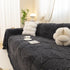 Jacquard Shu Cotton Velvet Throw Blanket - Ultra Soft High-Density Fleece Sofa Blanket Throw for Couch