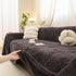 Jacquard Shu Cotton Velvet Throw Blanket - Ultra Soft High-Density Fleece Sofa Blanket Throw for Couch