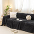 Jacquard Shu Cotton Velvet Throw Blanket - Ultra Soft High-Density Fleece Sofa Blanket Throw for Couch