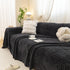 Jacquard Shu Cotton Velvet Throw Blanket - Ultra Soft High-Density Fleece Sofa Blanket Throw for Couch