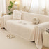Jacquard Shu Cotton Velvet Throw Blanket - Ultra Soft High-Density Fleece Sofa Blanket Throw for Couch