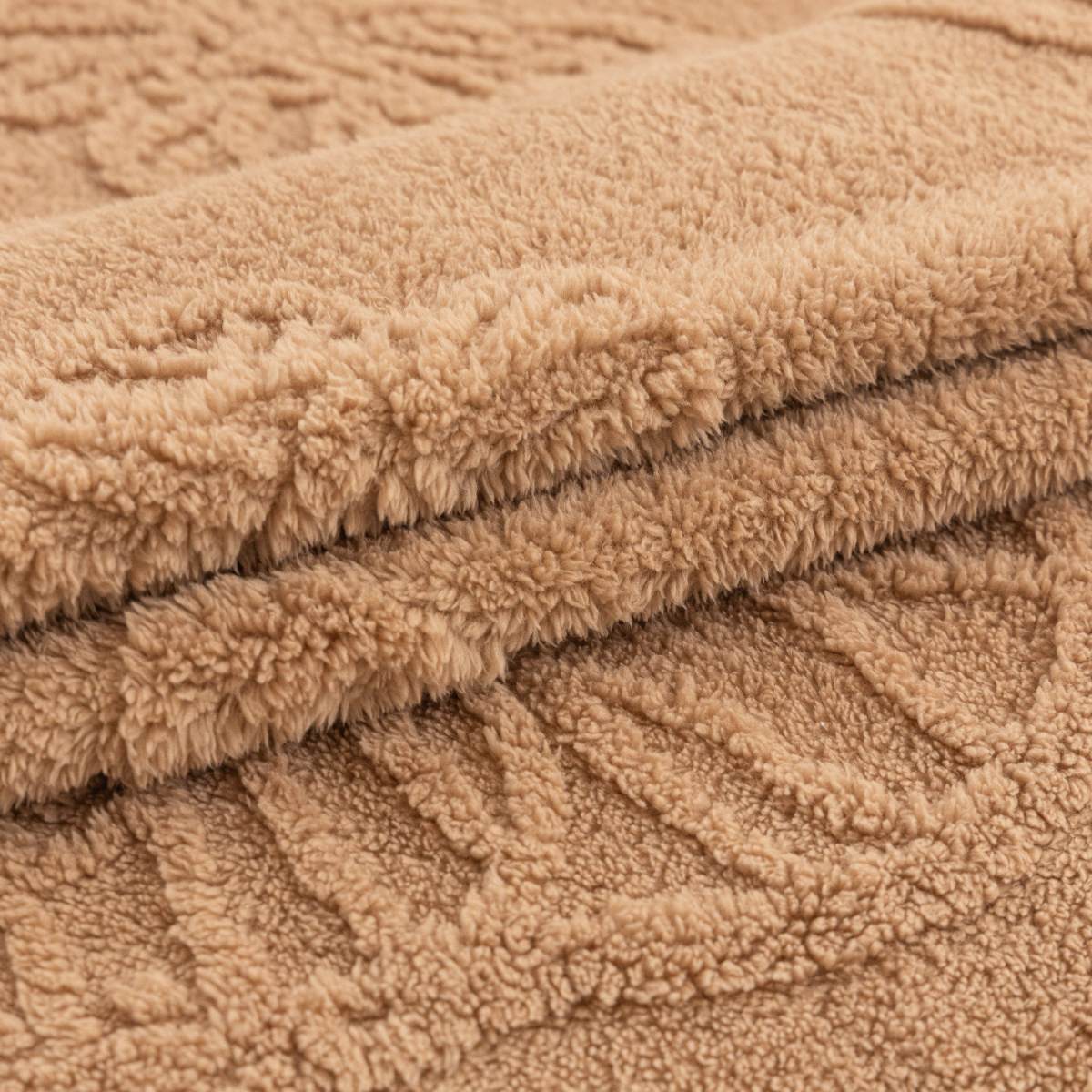 Jacquard Shu Cotton Velvet Throw Blanket - Ultra Soft High-Density Fleece Sofa Blanket Throw for Couch
