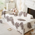 Leaf Printed Slipcover Sofa Covers, Universal Couch Throw Cover, Pets Furniture Protector for Home Decor - TaroTextile