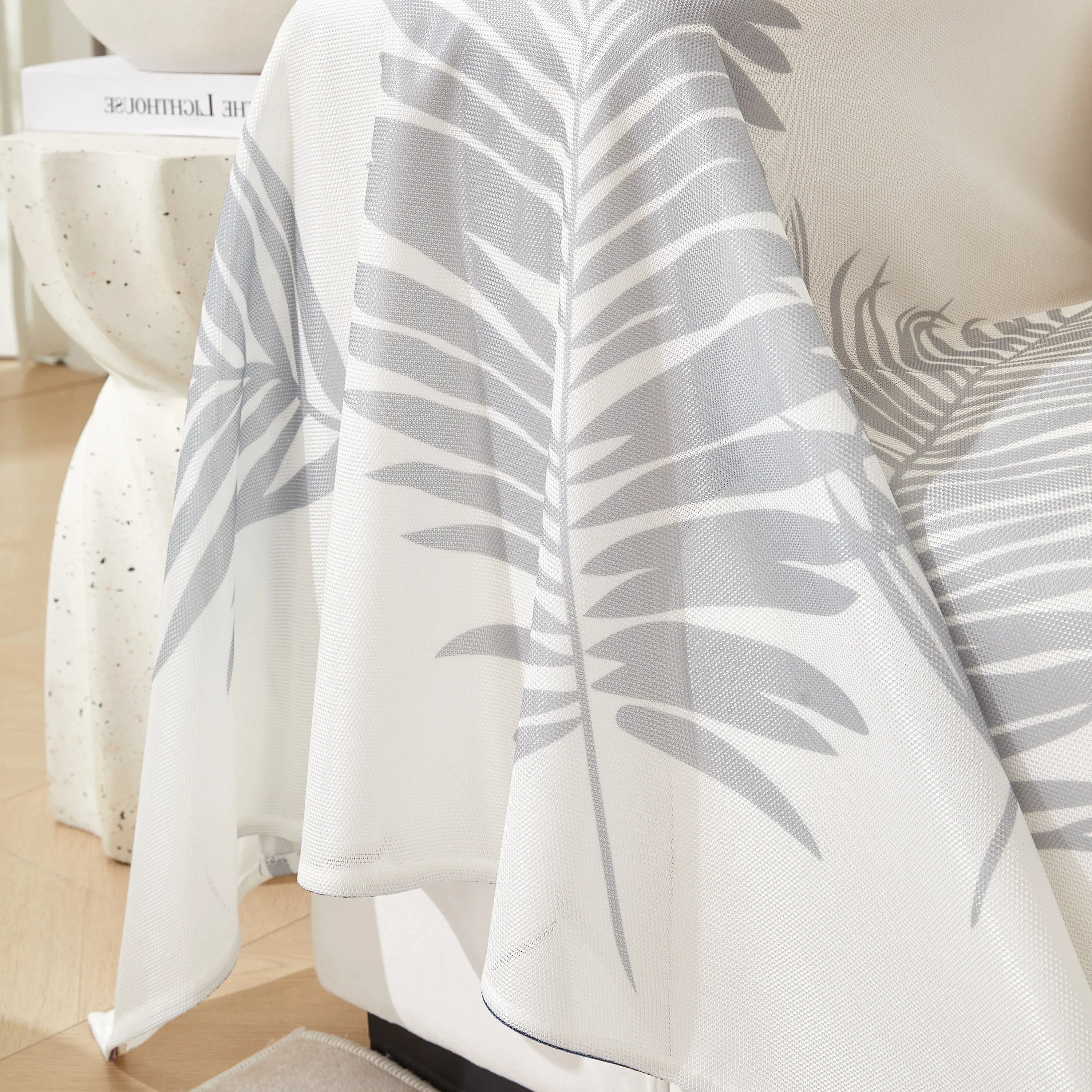 Leaf Printed Slipcover Sofa Covers, Universal Couch Throw Cover, Pets Furniture Protector for Home Decor - TaroTextile