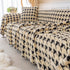 Luxury Plush Universal Couch Cover Blanket, Washable Couch Protector Houndstooth Sofa Covers - TaroTextile