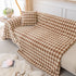 Luxury Plush Universal Couch Cover Blanket, Washable Couch Protector Houndstooth Sofa Covers - TaroTextile