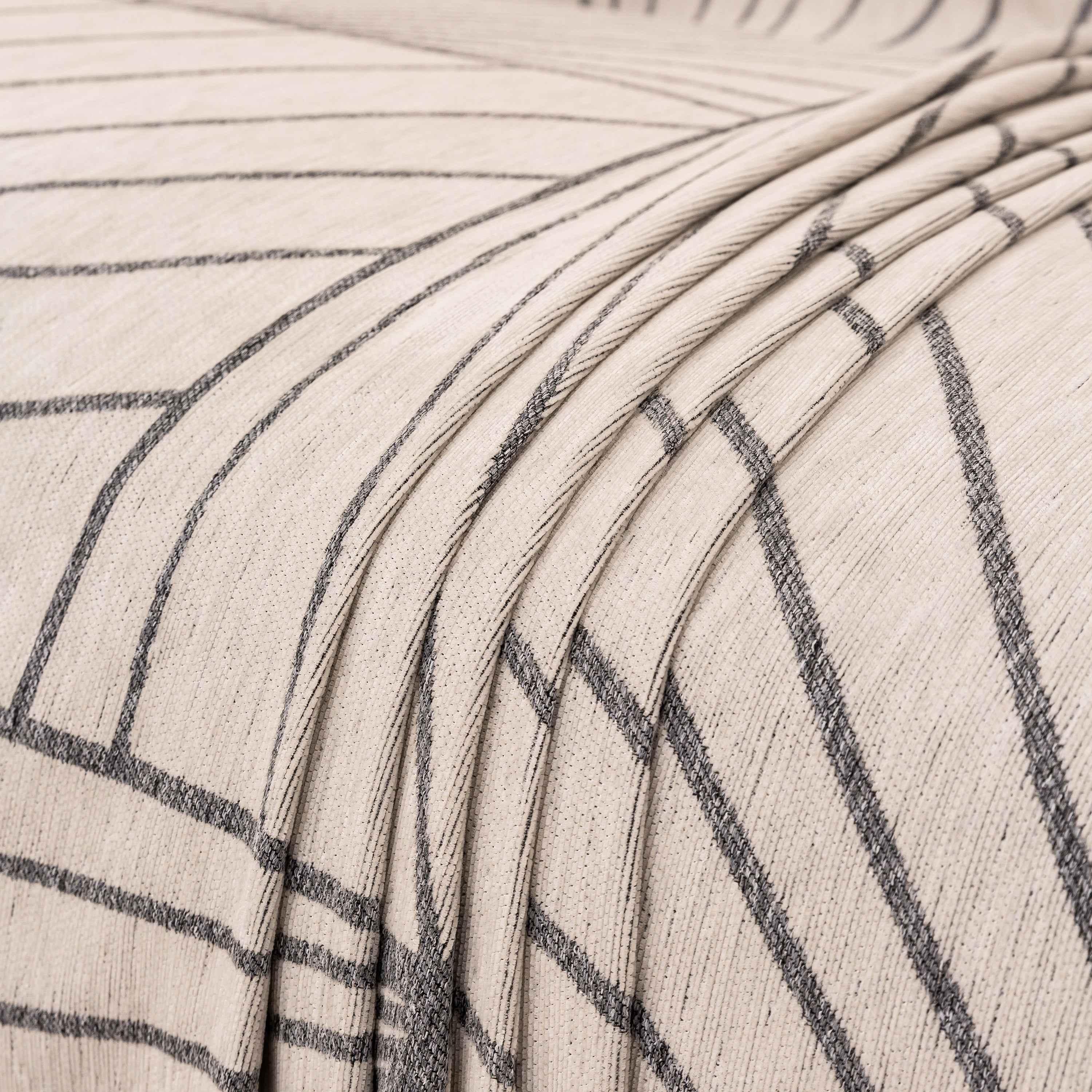 Modern Minimalist Chenille Line Pattern Sofa Cover, Dust and Scratch Resistant Throw Blankets for Couch - TaroTextile