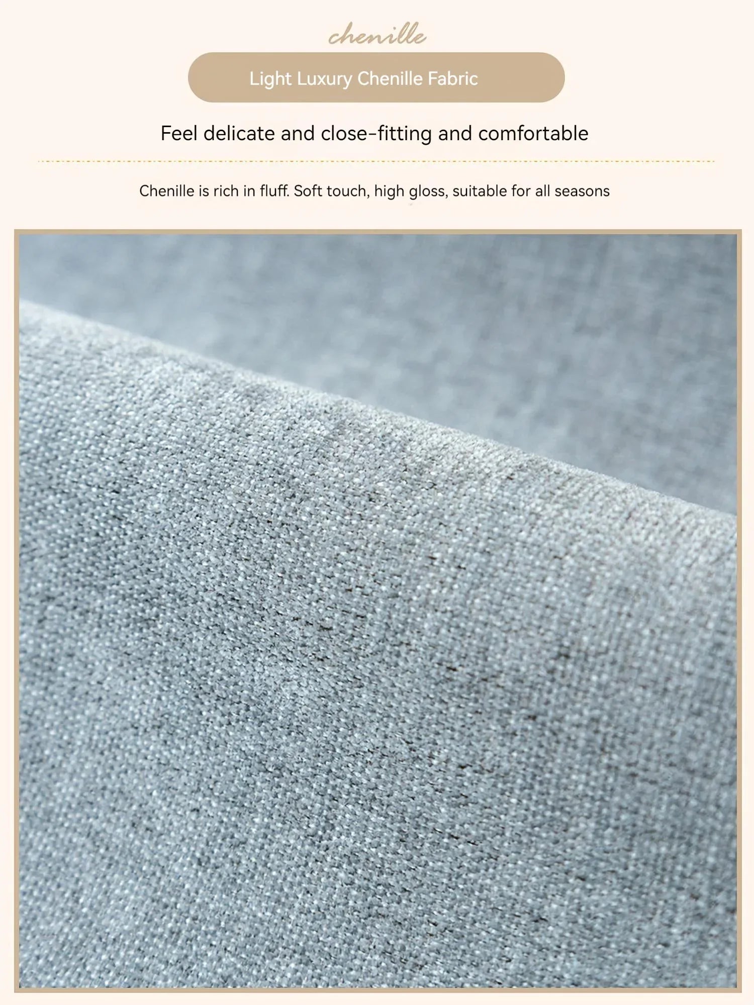 Non-Slip Cat Scratch Furniture Cover for Leather Sofas, Chenille Sofa Towels Covers I - TaroTextile