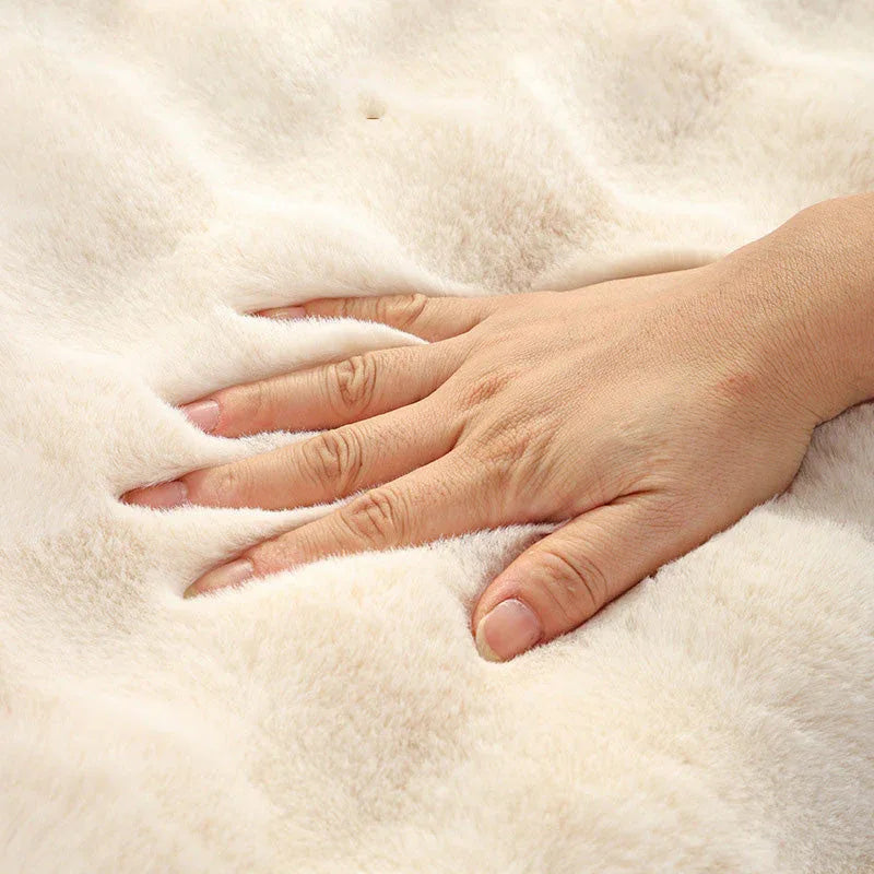 Non-slip Faux Fur Sofa Cover – Super Soft, Fluffy, and Stylish Couch Covers II - TaroTextile