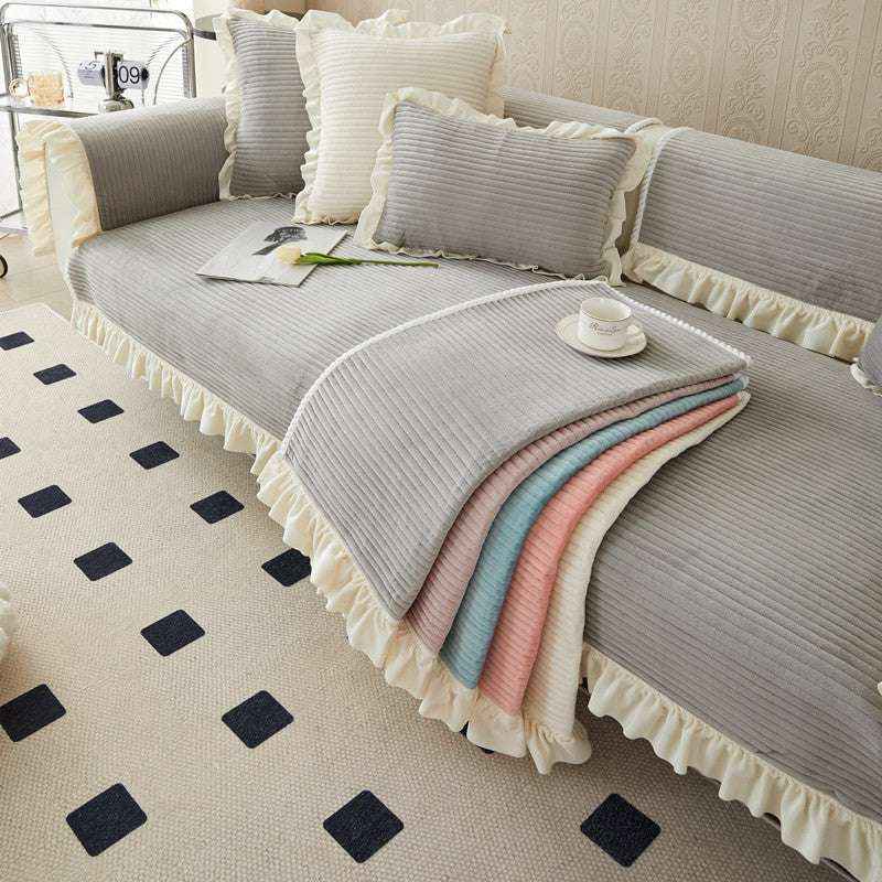 Cozy Sofa Cushion Cover Durable Seat Chair Cover Non-slip Sofa Protector
