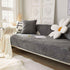 Soft Velvet Sofa Mat Non-Slip Cozy Couch Chair Cover Durable Slipcover