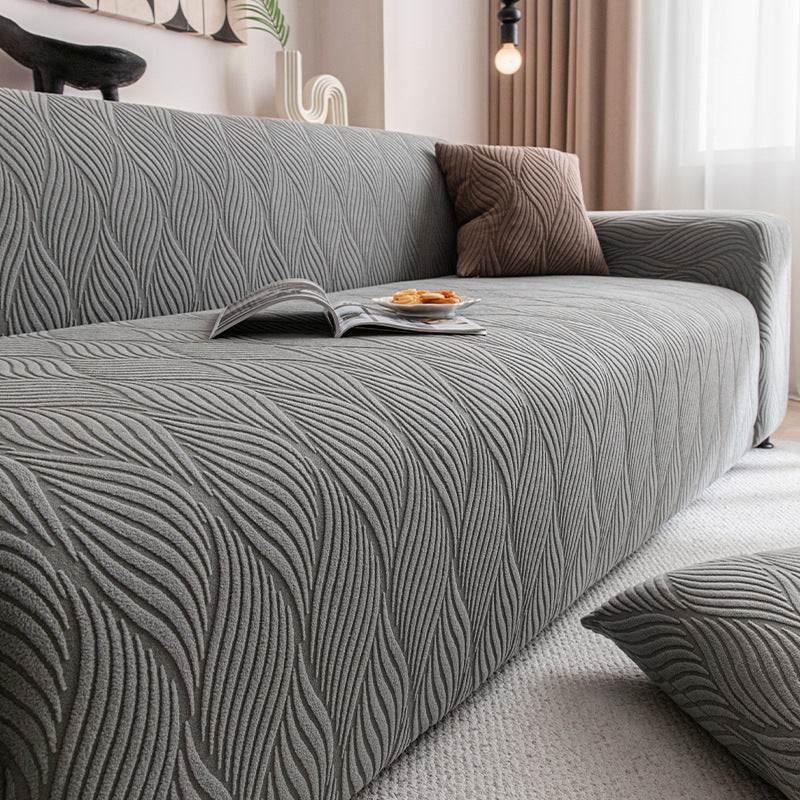 Durable Cozy Sofa Slipcover Stretchy Sofa Cover with 3D Organic Texture - TaroTextile