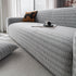 Plush Fleece Stretchy Sofa Cove Soft Cozy Textured Geometric Couch Cover
