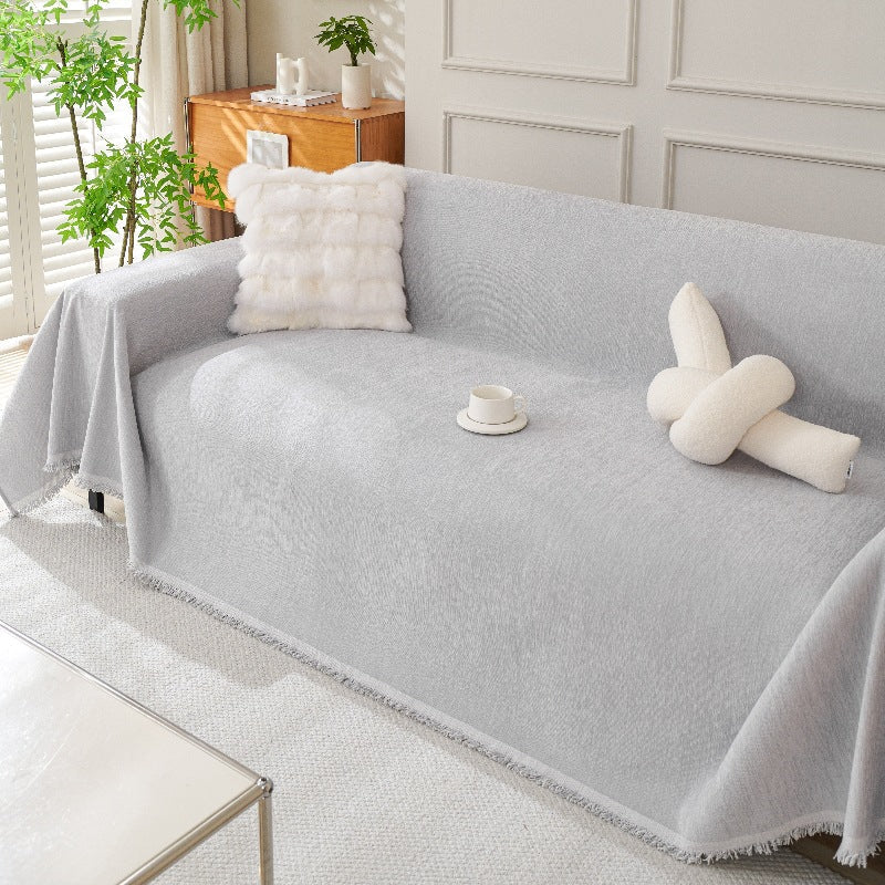 Soft Cozy Chenille Sofa Throw Blanket Scratch Resistant Sofa Couch Covers