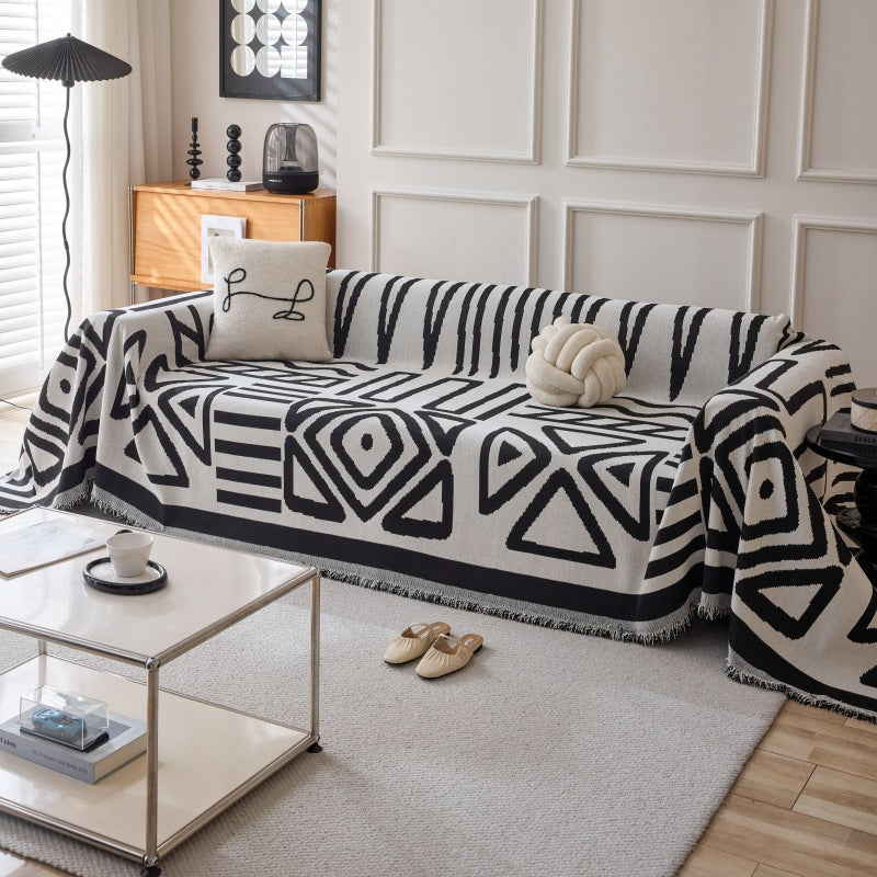 Boho Chenille Sofa Throw Covers Durable Sofa Couch Cover Sofa Protector
