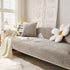 Soft Velvet Sofa Mat Non-Slip Cozy Couch Chair Cover Durable Slipcover