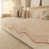 Textured Sofa Seat Cover with Wave Edge Non-Slip Washable Couch Protector - TaroTextile