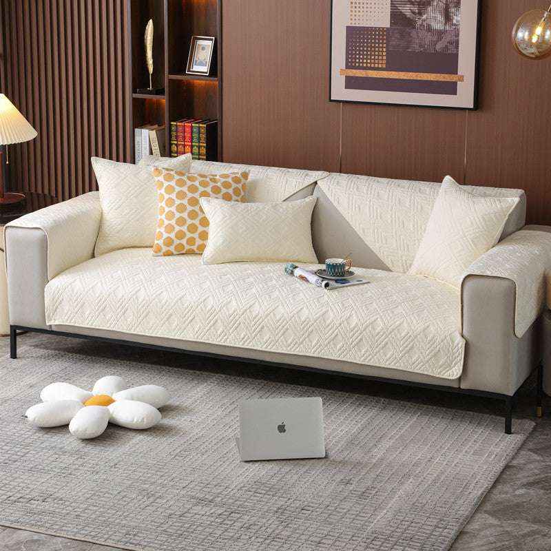 Universal Cotton Cozy Sofa Cover Non-slip Chair Cushion Cover Seat Mat