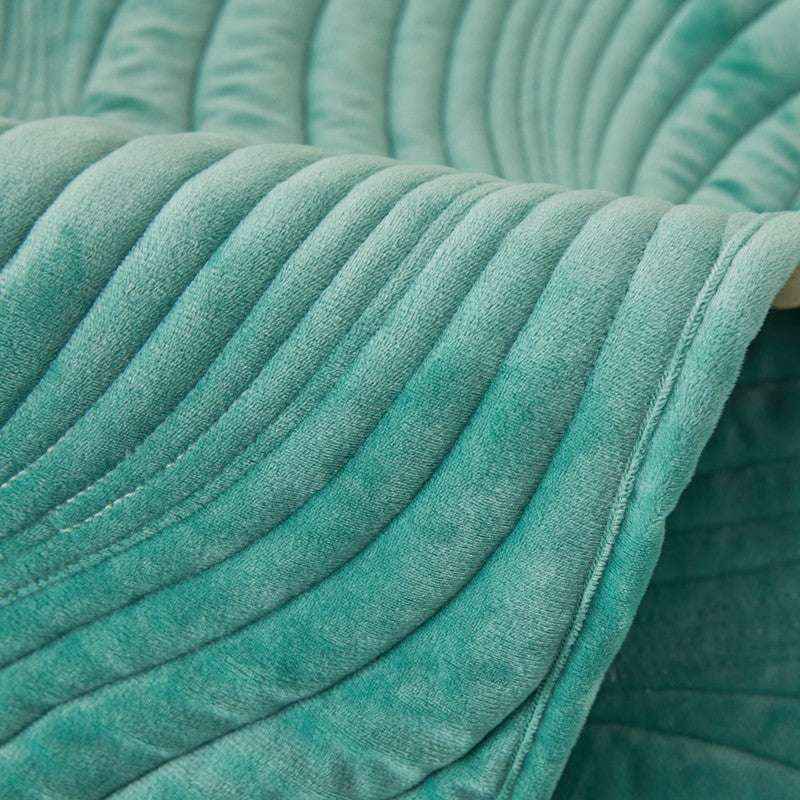 Soft Velvet Sofa Mat Non-Slip Cozy Couch Chair Cover Durable Slipcover