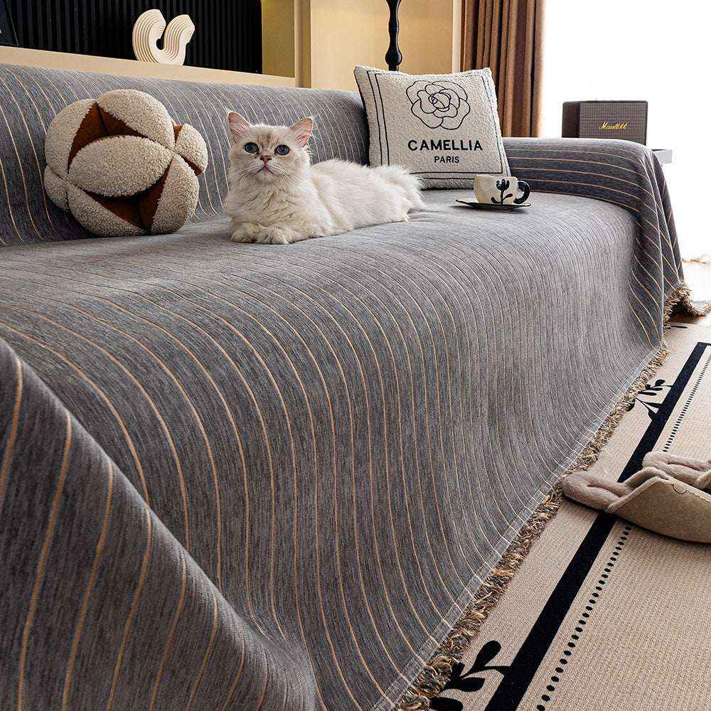 Chenille Sofa Cover Durable Sofa Protector Cat Scratch-proof Chair Couch Cover
