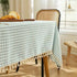 Plaid Tablecloth for Dining Table Durable Thickened Tea Table Cover - TaroTextile