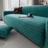 Plush Fleece Stretchy Sofa Cove Soft Cozy Textured Geometric Couch Cover - TaroTextile