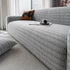 Plush Fleece Stretchy Sofa Cove Soft Cozy Textured Geometric Couch Cover - TaroTextile