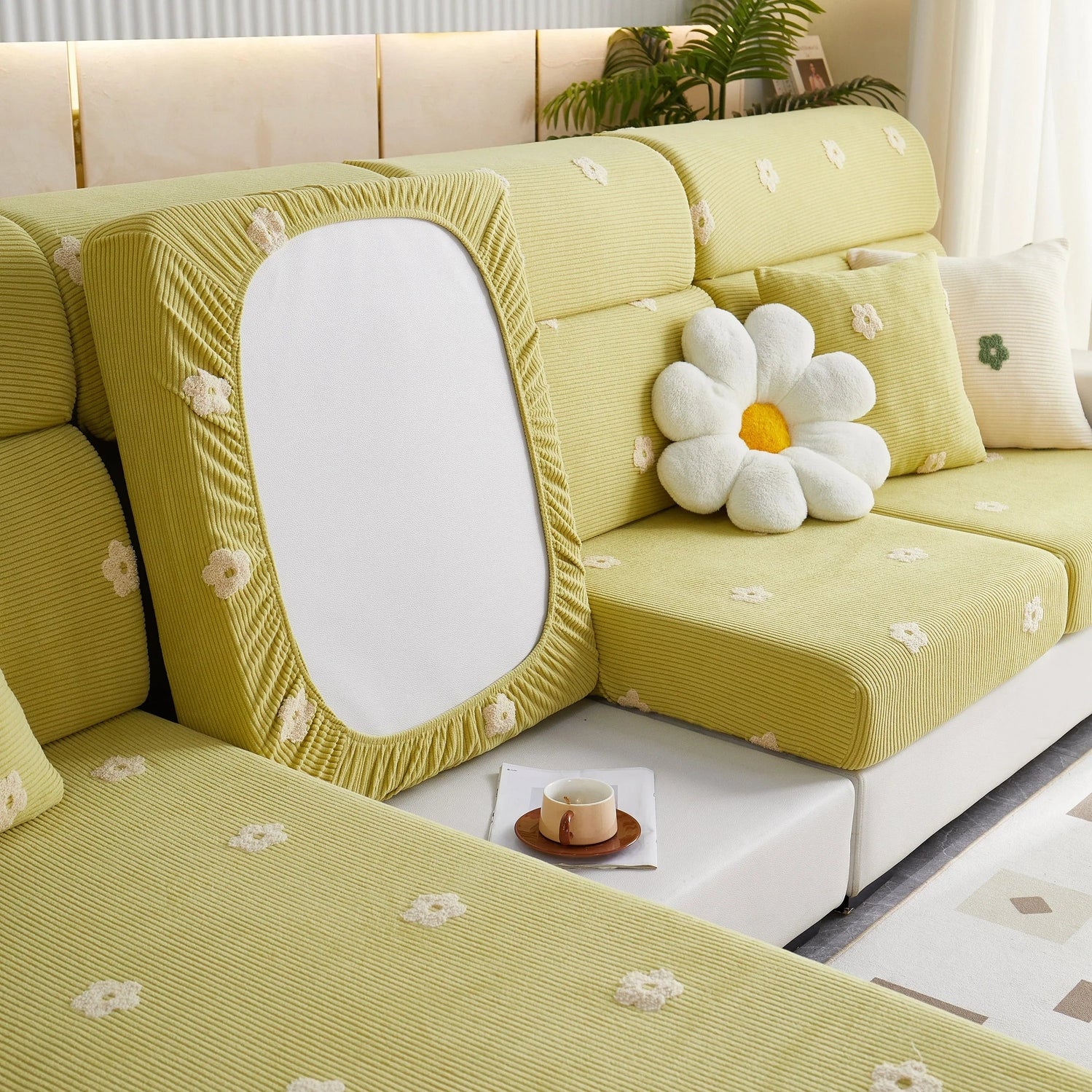 Polar Fleece Sofa Cushion Covers for Sofa 1/2/3/4 Seater, Best Seat Covers for Dogs, Pet Couch Protector - TaroTextile