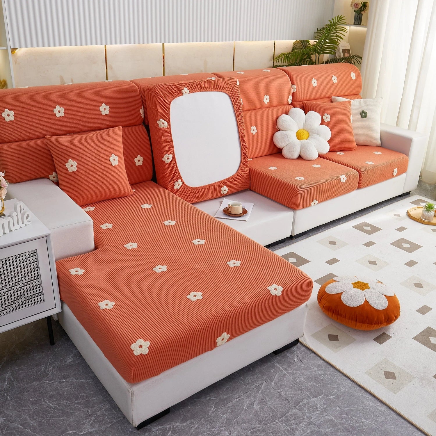 Polar Fleece Sofa Cushion Covers for Sofa 1/2/3/4 Seater, Best Seat Covers for Dogs, Pet Couch Protector - TaroTextile