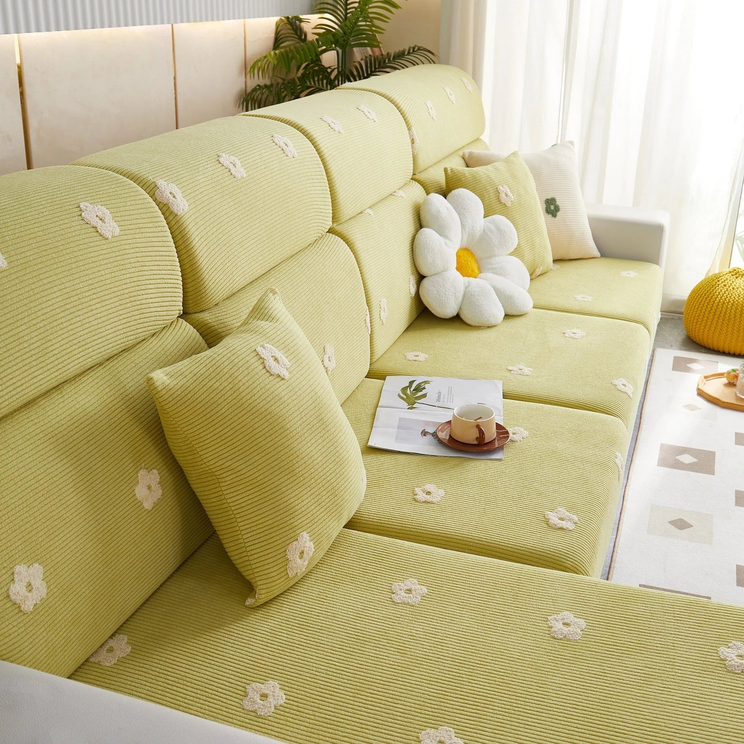 Polar Fleece Sofa Cushion Covers for Sofa 1/2/3/4 Seater, Best Seat Covers for Dogs, Pet Couch Protector - TaroTextile