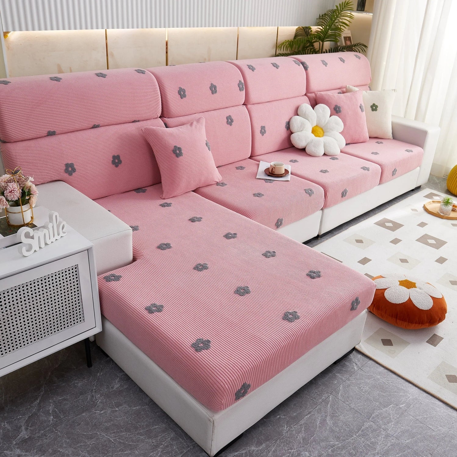 Polar Fleece Sofa Cushion Covers for Sofa 1/2/3/4 Seater, Best Seat Covers for Dogs, Pet Couch Protector - TaroTextile