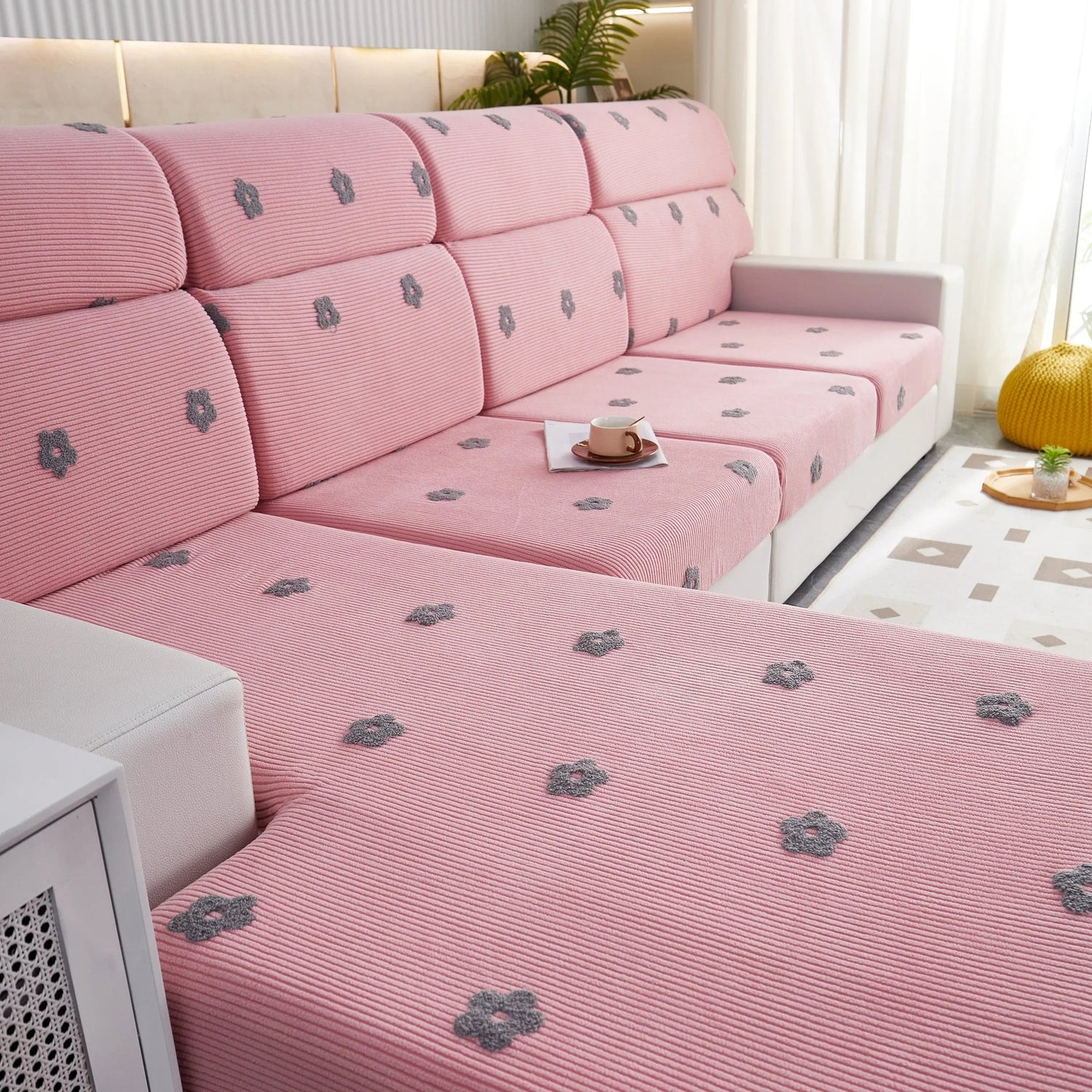 Polar Fleece Sofa Cushion Covers for Sofa 1/2/3/4 Seater, Best Seat Covers for Dogs, Pet Couch Protector - TaroTextile