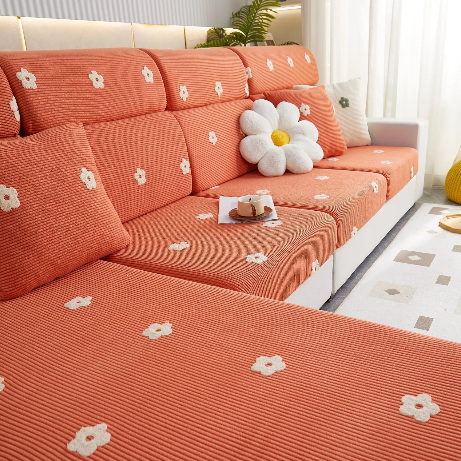 Polar Fleece Sofa Cushion Covers for Sofa 1/2/3/4 Seater, Best Seat Covers for Dogs, Pet Couch Protector - TaroTextile