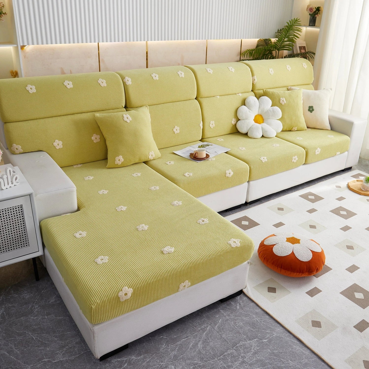 Polar Fleece Sofa Cushion Covers for Sofa 1/2/3/4 Seater, Best Seat Covers for Dogs, Pet Couch Protector - TaroTextile