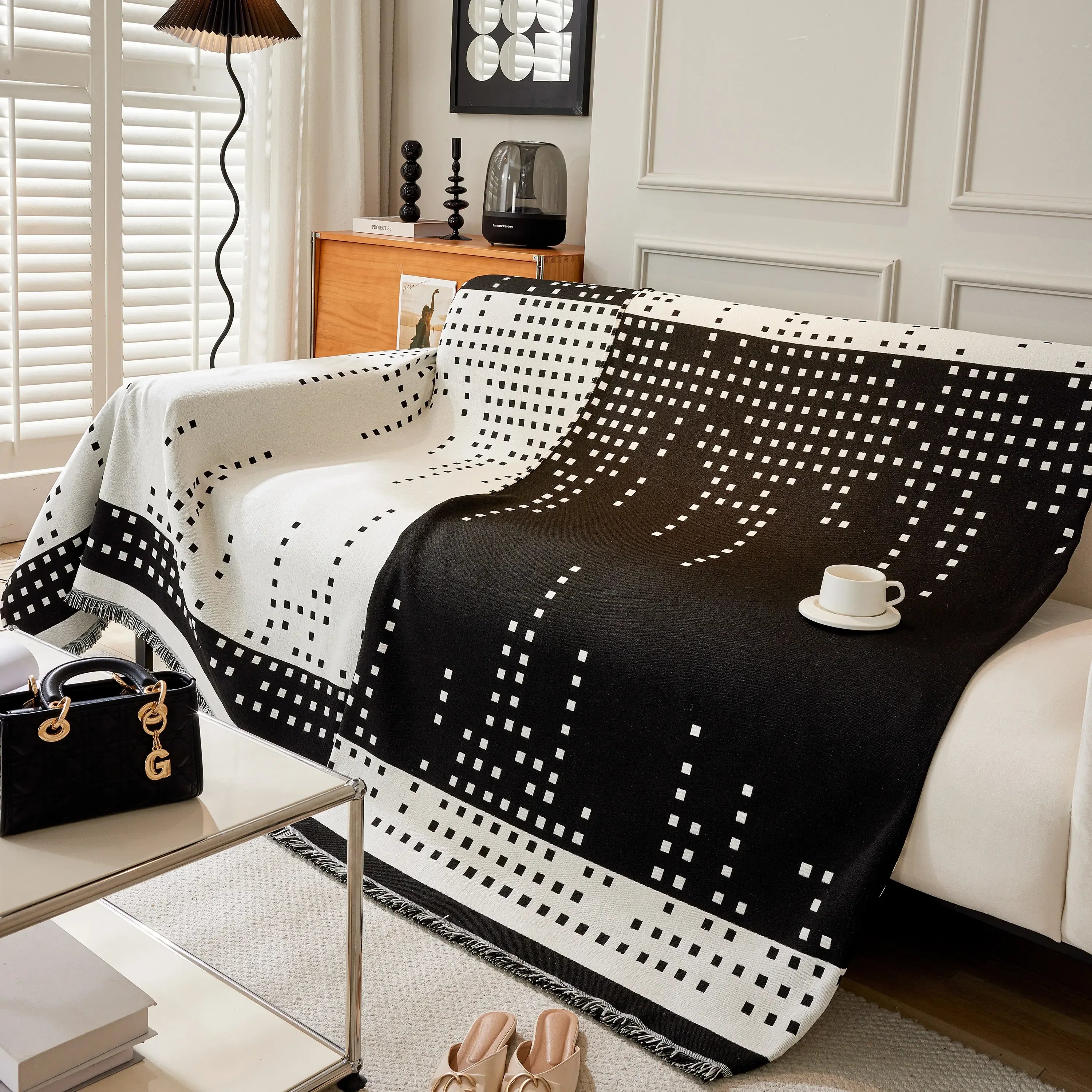 Reversible Chenille Sofa Covers for Pets, Large Throw Blanket for Couch, Blanket on The Sofa - TaroTextile