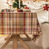 Rustic Plaid Thanksgiving Table Decor Christmas Tabletop Table Cloth - TaroTextile