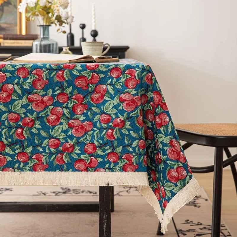 Rustic Tablecloth Rectangular Tablecloth for Dinning Kitchen Camping - TaroTextile