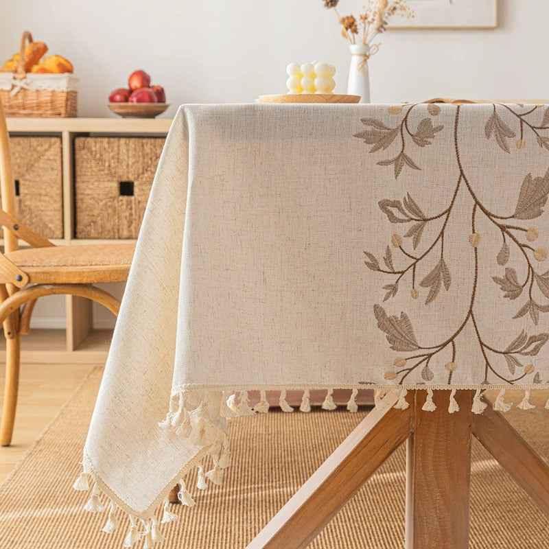 Rustic Tablecloth Rectangular Tablecloth for Dinning Table Decor Kitchen Decor - TaroTextile